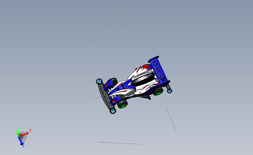 旋风冲锋四驱车 3D模型SolidWorks三维设计图