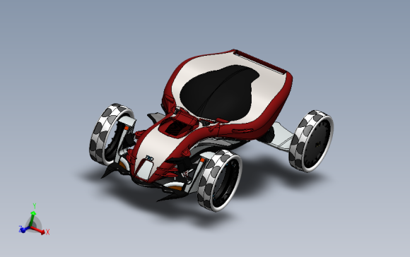 英国TBO-Concept car Buggy II概念车 3D模型SolidWorks三维设计图