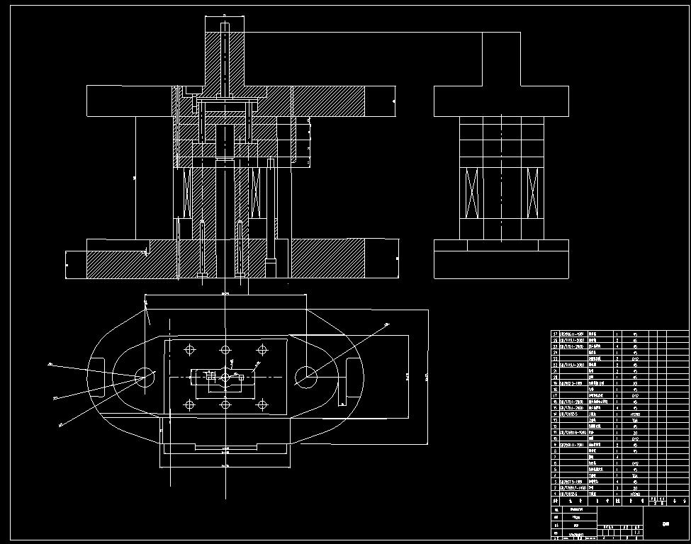 连接片冲孔落料复合模(CAD图+UG三维)