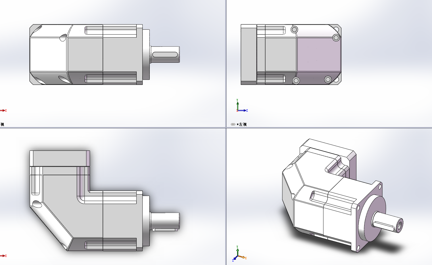 4款KHR060行星减速机