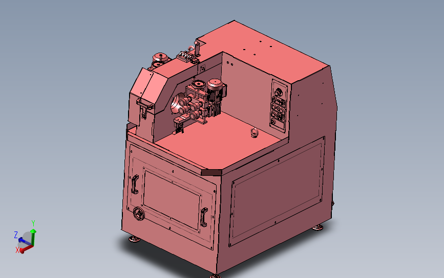 圆管子湿研磨机3D模型SolidWorks三维设计图