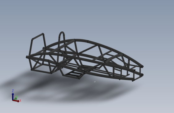 原子跑车 车身及骨架 3D模型SolidWorks三维设计图