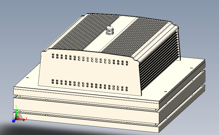一款LED防爆顶灯 3D模型SolidWorks三维设计图