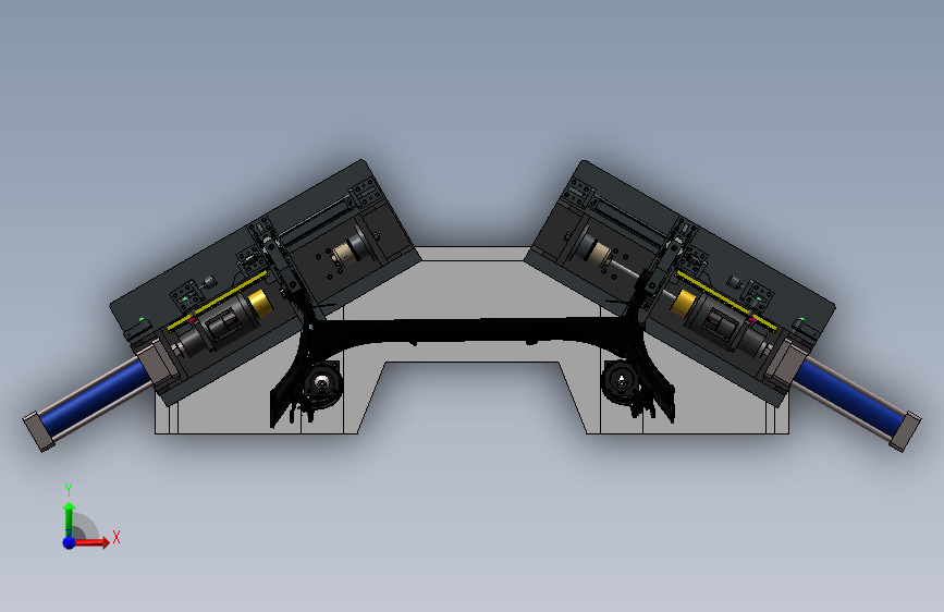 一种压机 3D模型SolidWorks三维设计图