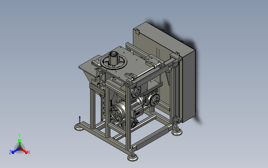 在线包装贴标机 3D模型SolidWorks三维设计图