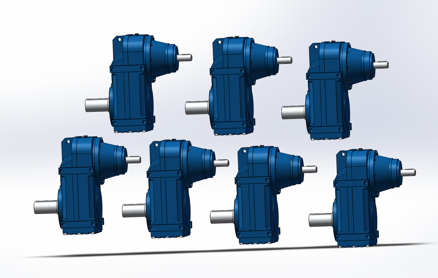 7款P..10AD6轴输入的平行轴斜齿轮减速电机