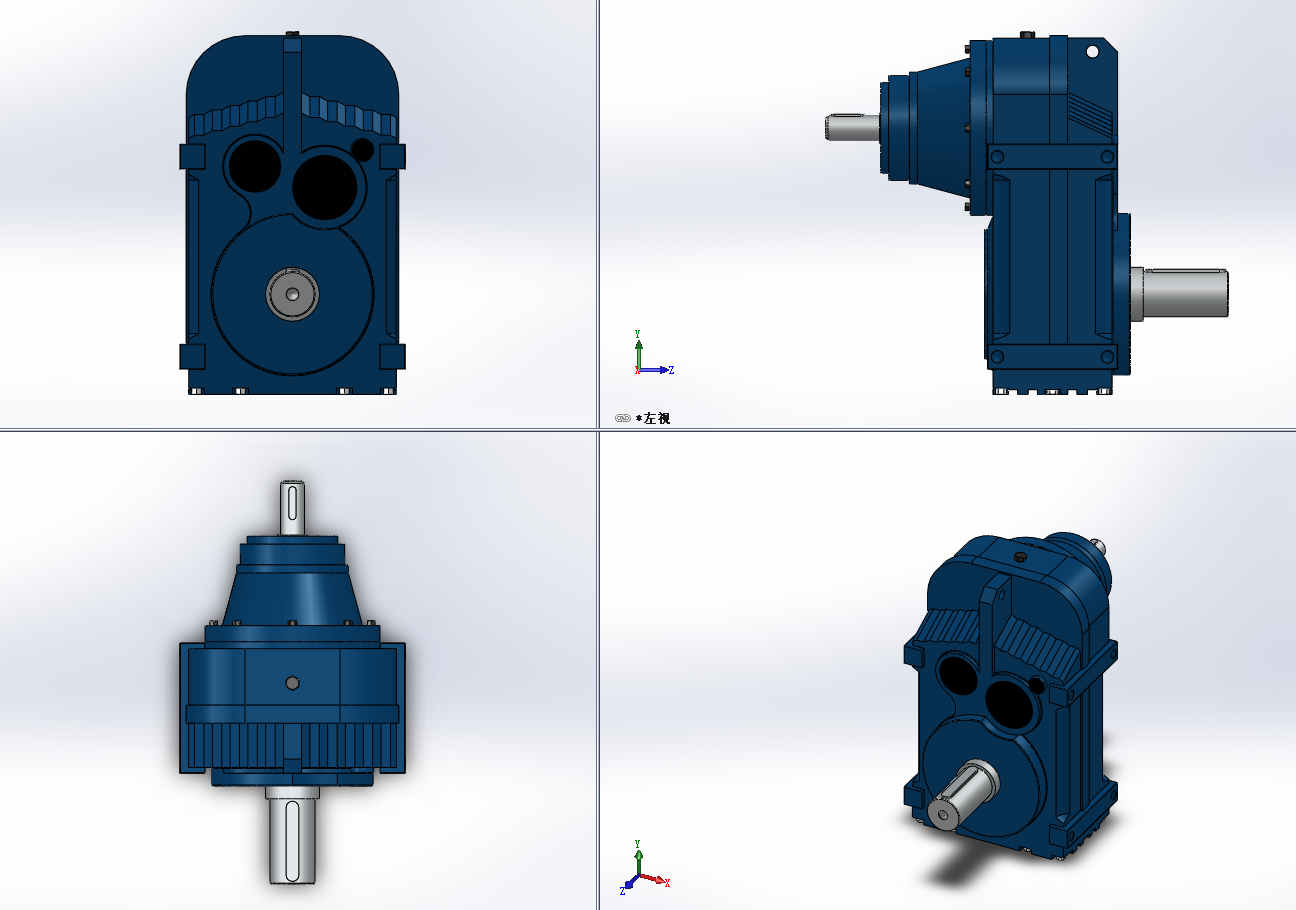 7款P..10AD6轴输入的平行轴斜齿轮减速电机