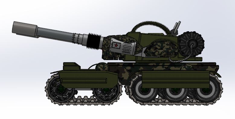 定南坦克三维模型图