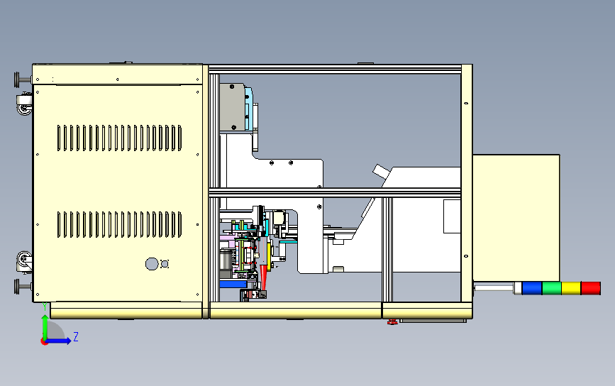在线ICT自动测试设备 3D模型SolidWorks三维设计图