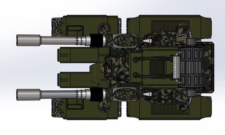 定南坦克三维模型图