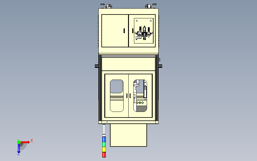 在线ICT自动测试设备 3D模型SolidWorks三维设计图