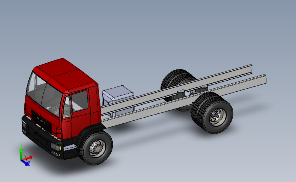 运货车 3D模型SolidWorks三维设计图