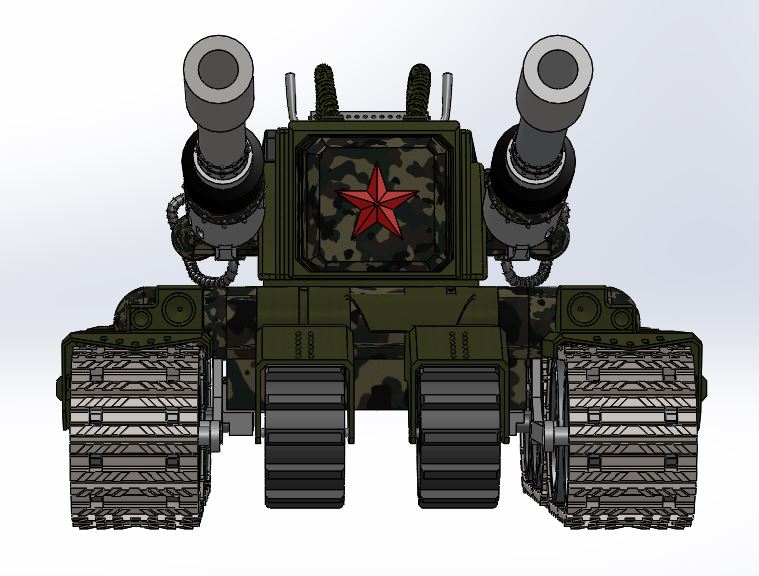 定南坦克三维模型图