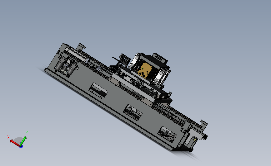 在线打标机总装3d图 3D模型SolidWorks三维设计图