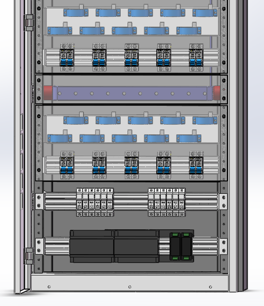 列头柜40回路600×300配置微型断路器
