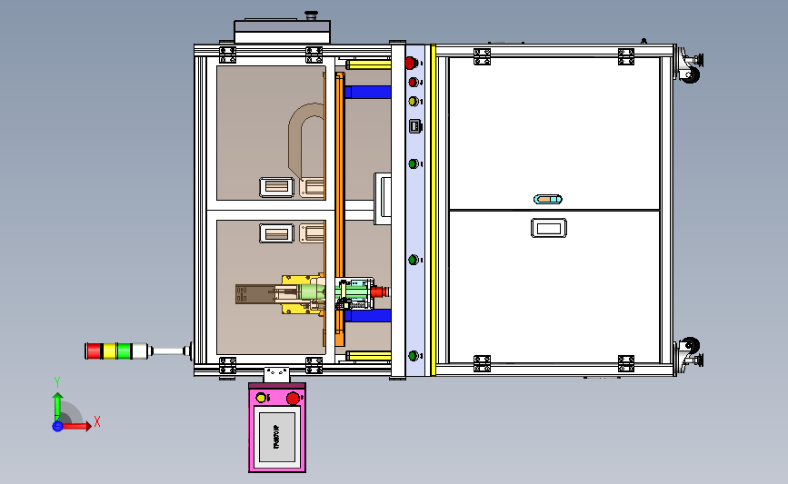 双Y轴吸气式锁螺丝机 3D模型SolidWorks三维设计图