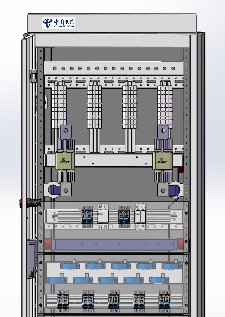列头柜40回路600×300配置微型断路器