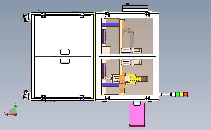 双Y轴吸气式锁螺丝机 3D模型SolidWorks三维设计图