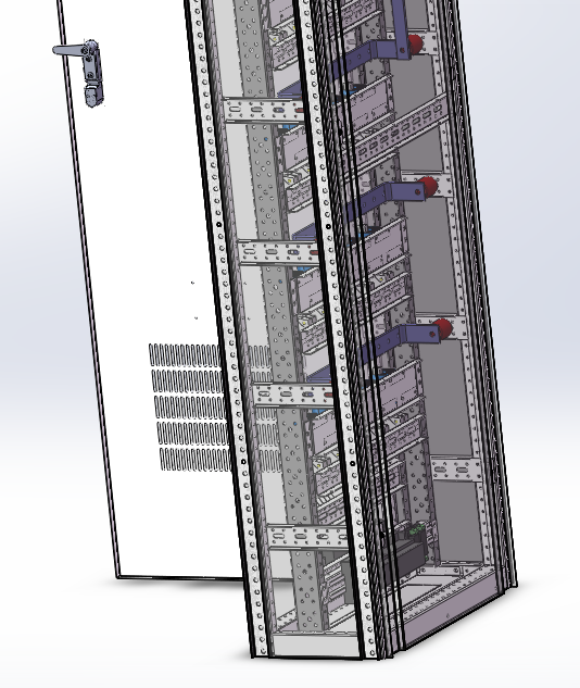 列头柜40回路600×300配置微型断路器
