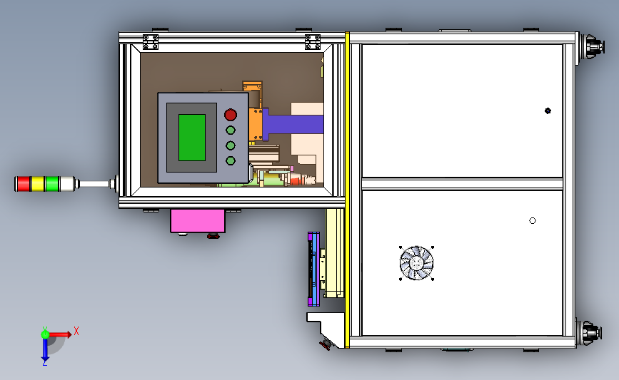 双Y轴吸气式锁螺丝机 3D模型SolidWorks三维设计图