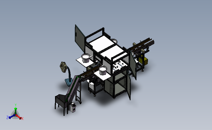 双头组装旋熔机（自动组装机+热熔设备）3D模型SolidWorks三维设计图