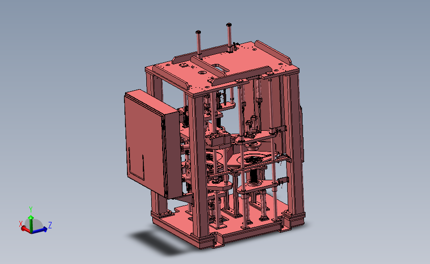 双转盘组装机3D模型SolidWorks三维设计图