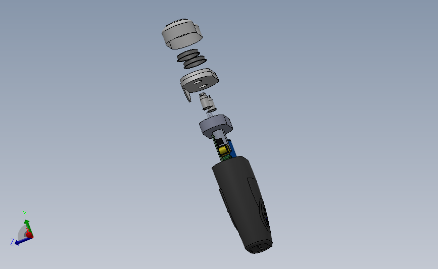 双头剃须刀3D模型SolidWorks三维设计图