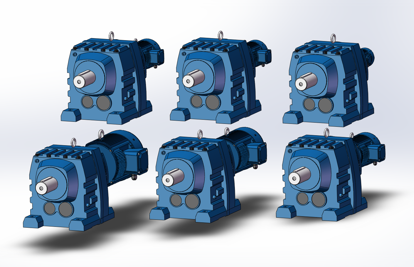 6款R13RF07多级串联的组合式斜齿轮减速电机