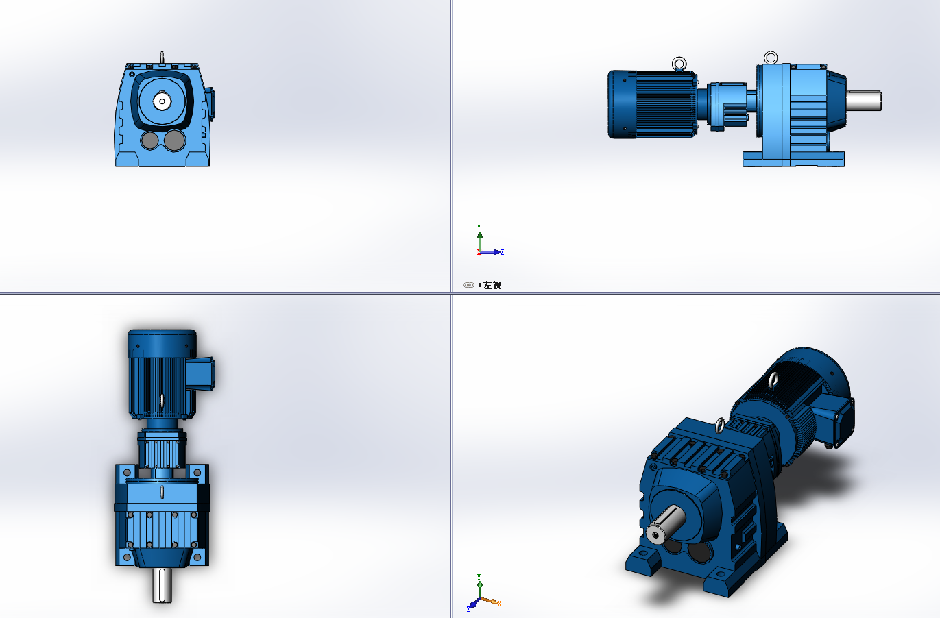 6款R13RF07多级串联的组合式斜齿轮减速电机