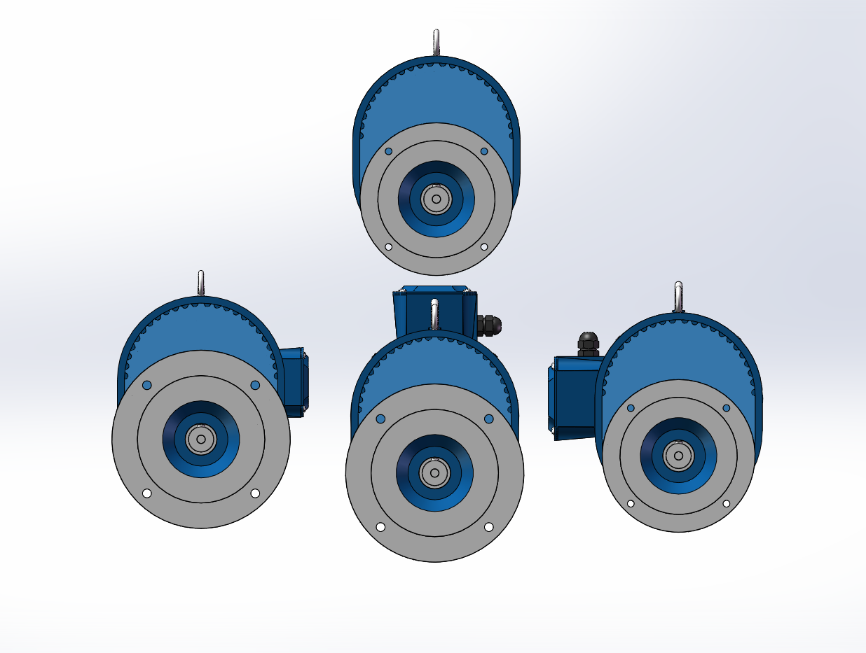 4款RXF09法兰安装单级斜齿轮减速电机
