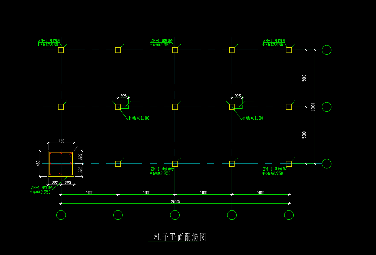 钢筋混凝土框架冷却塔结构施工图