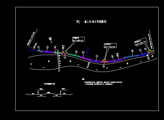 桥梁施工结构部分图