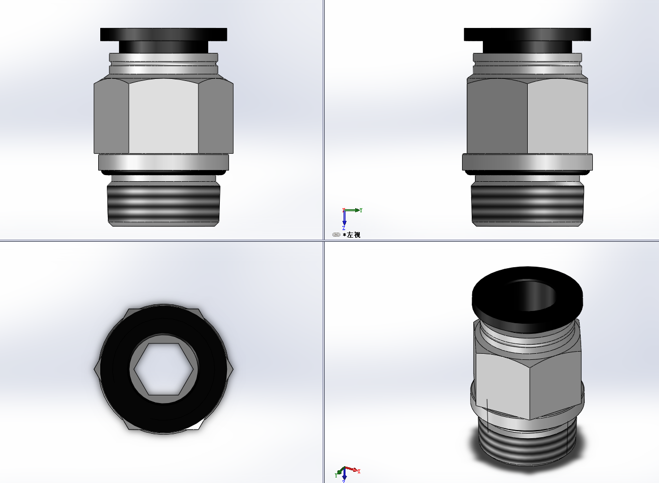 8款PC-G气动管接头