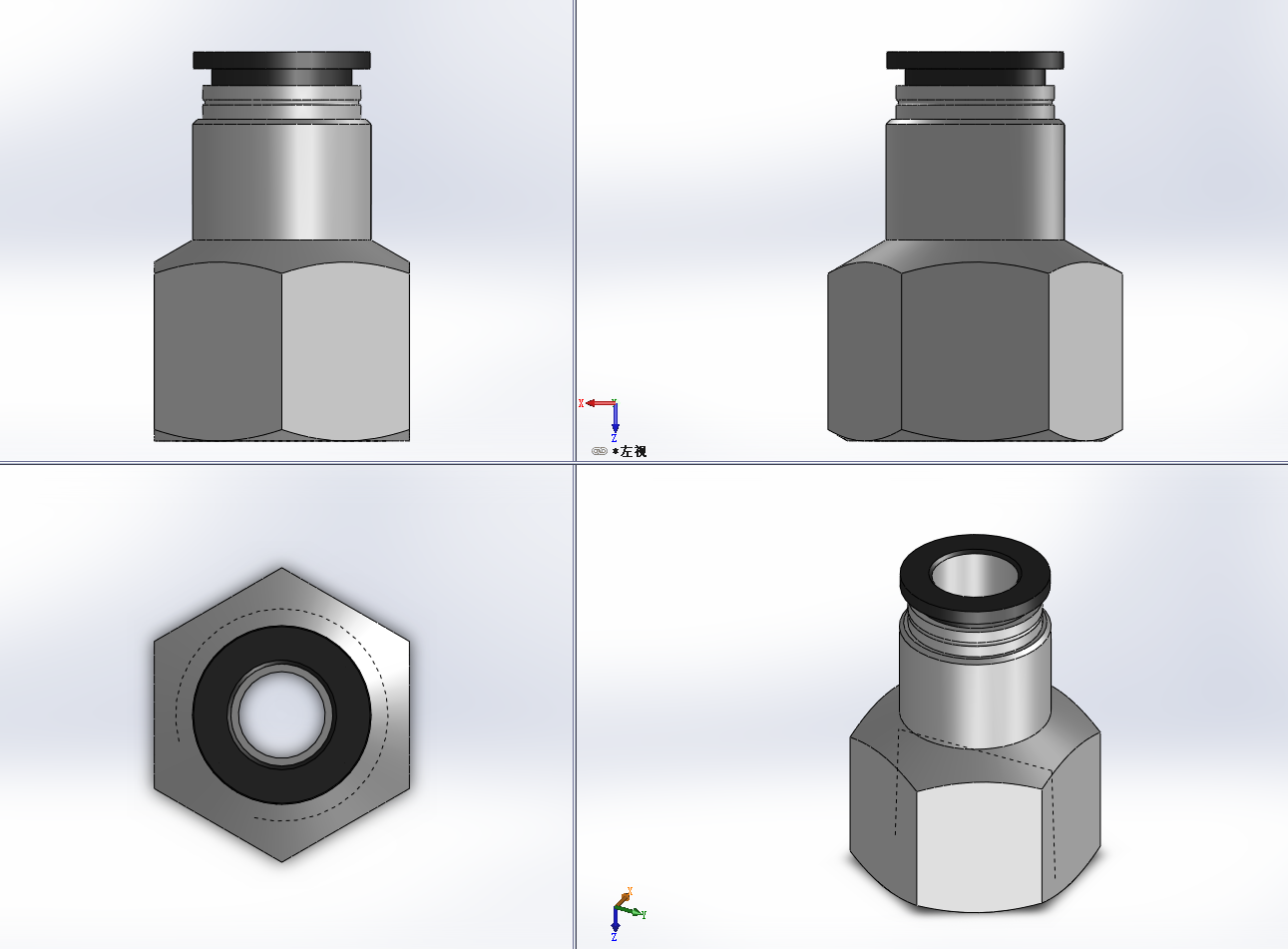 8款PCF-G气动管接头