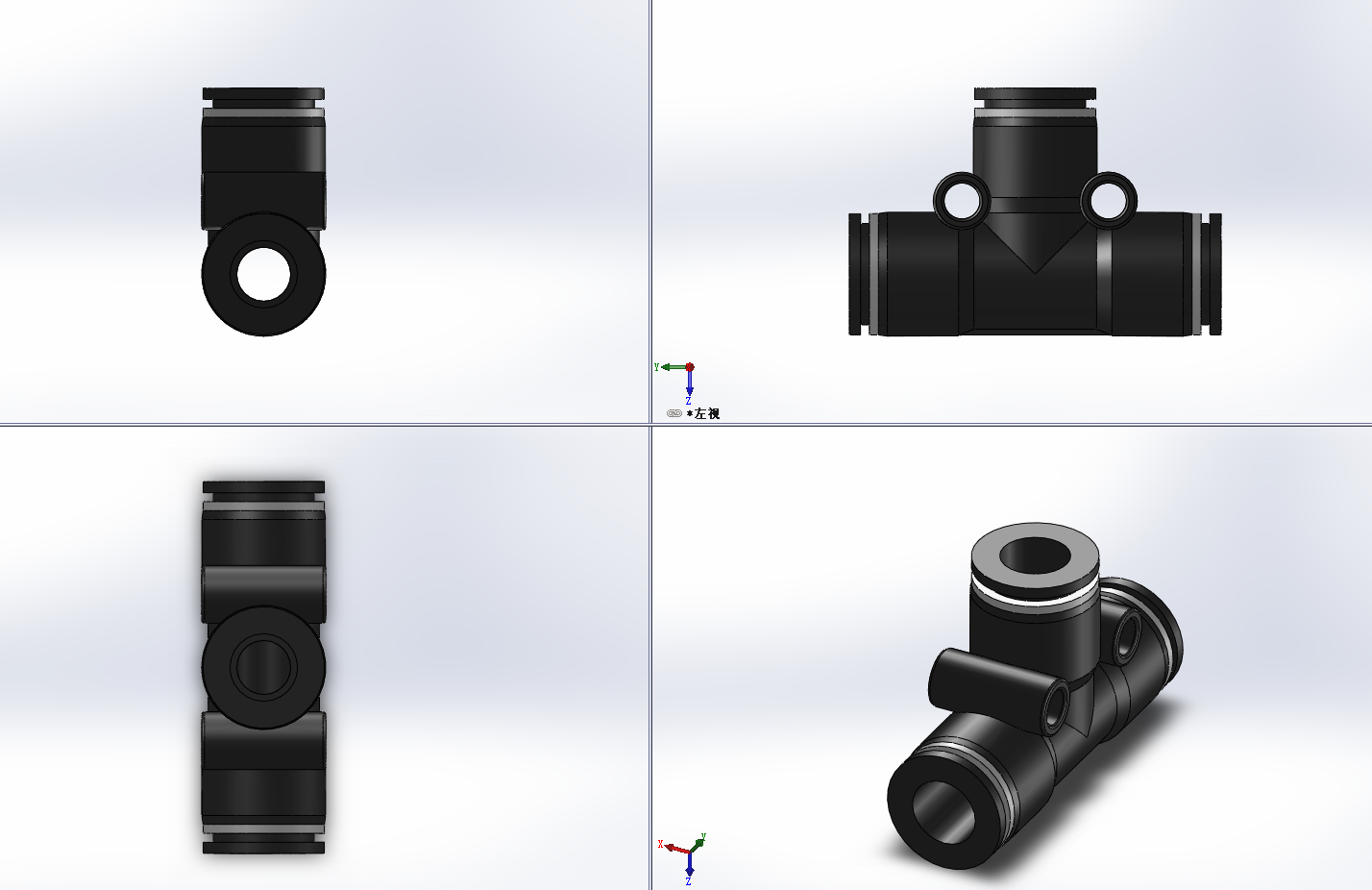 3开PE MINI TYPE接头管