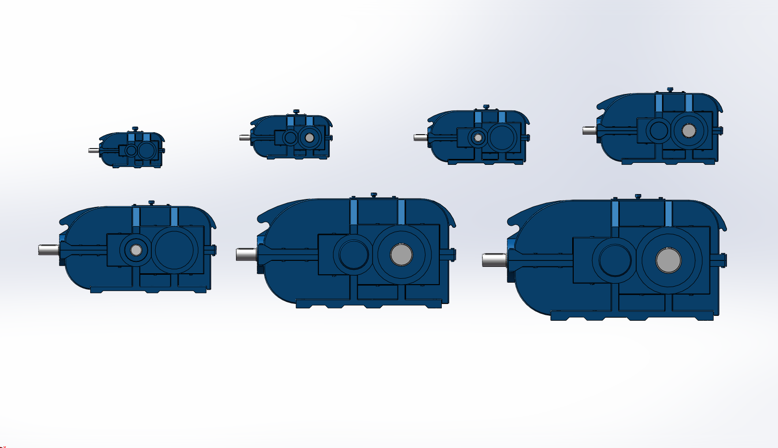 7款DBZ硬齿面圆柱齿轮减速器