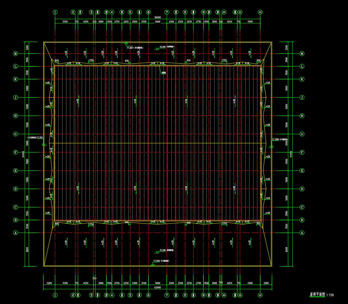 三层门式刚架结构电影城结构施工图