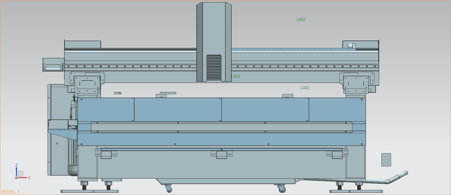 UG激光切割机模型及运动仿真