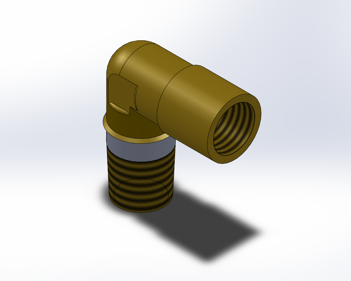 6款组合式直角终端管接头(BSP)