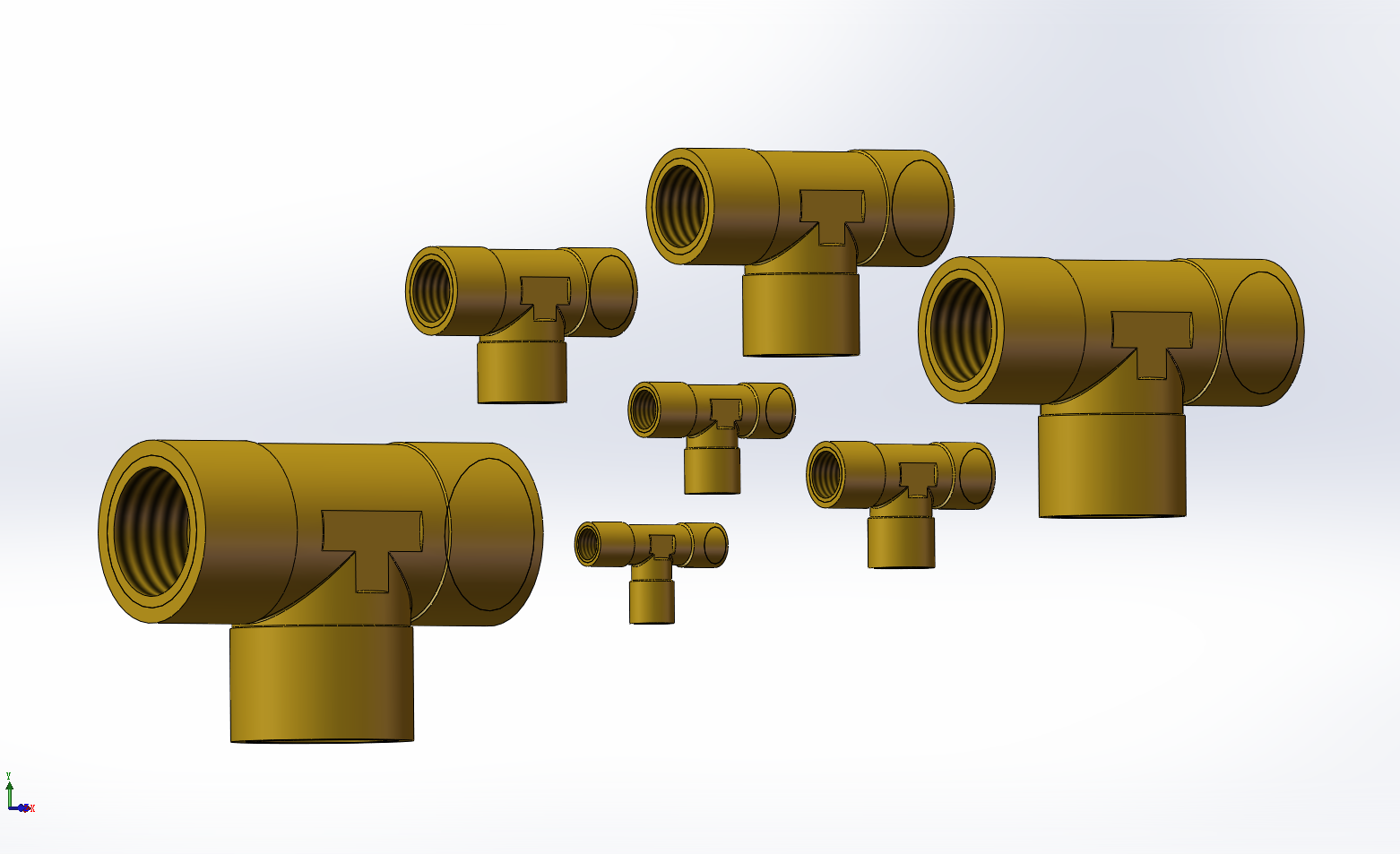 7款组合式三通管接头