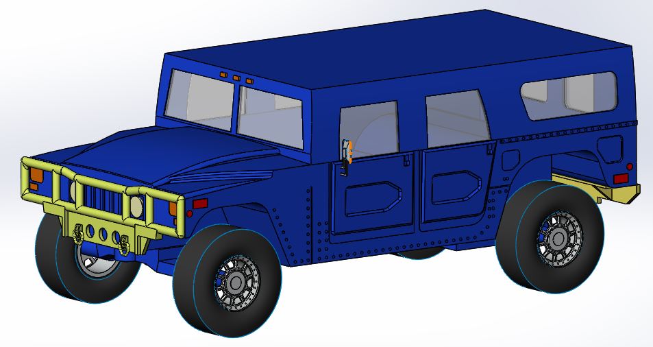 悍马H1汽车3D模型