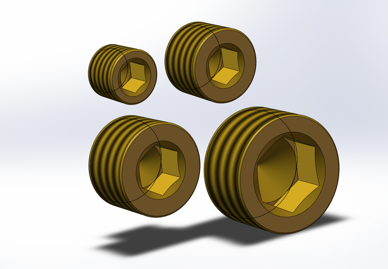 4款内六角锥螺纹螺塞