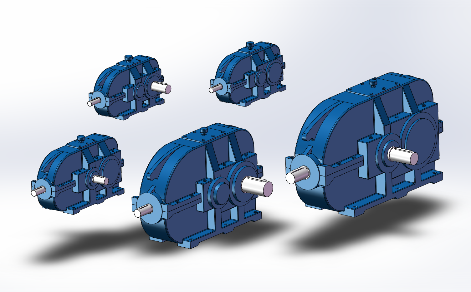 5款DBZ硬齿面圆柱齿轮减速器