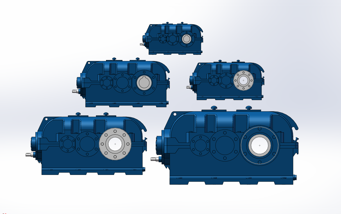 5款DFYK硬齿面圆柱齿轮减速器