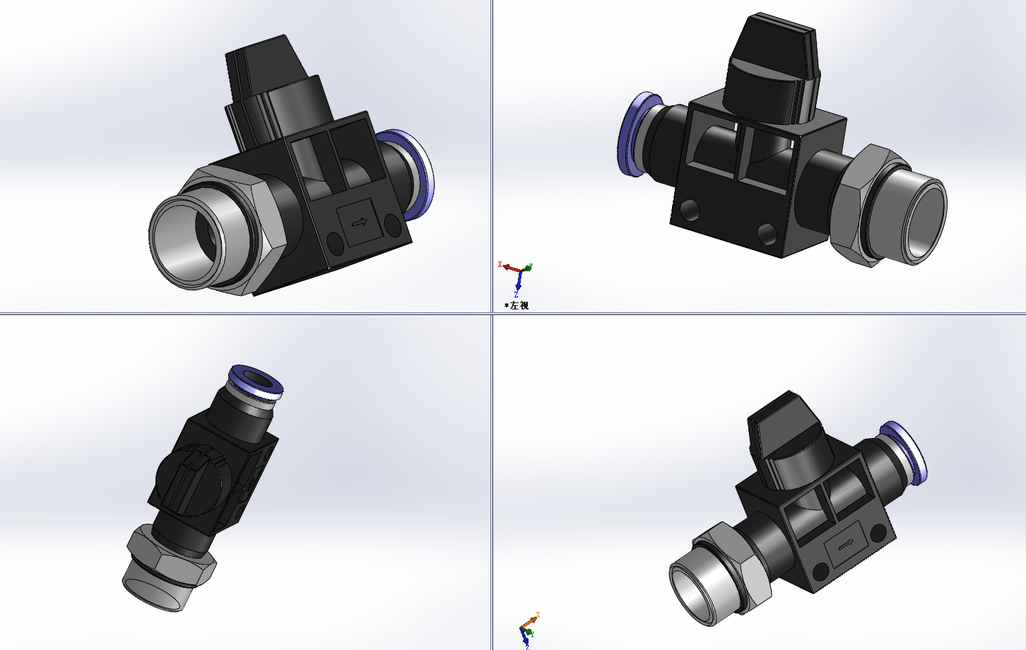 8款HVSF-G 由螺纹端流向插管端型-G螺纹