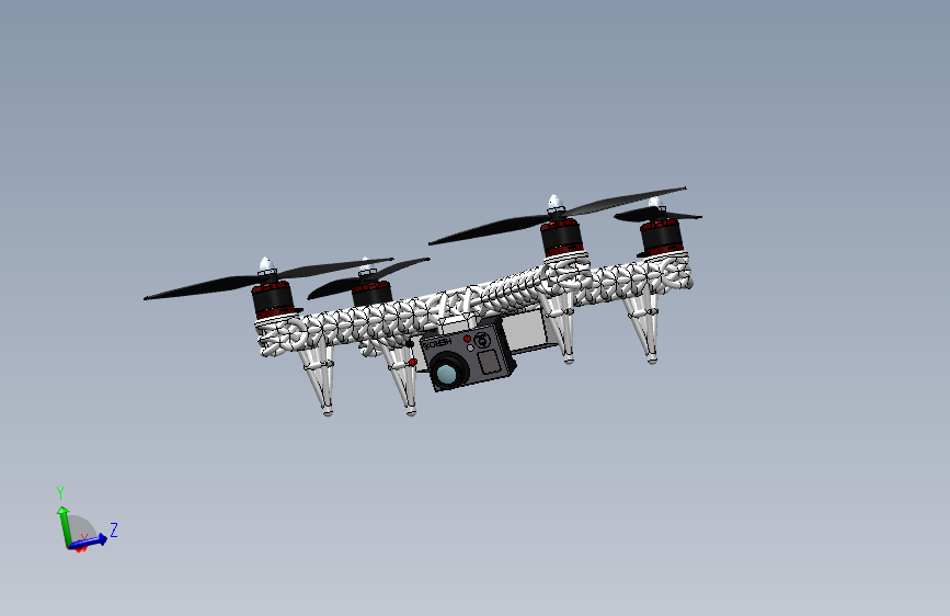 四轴飞行器 3D模型SolidWorks三维设计图
