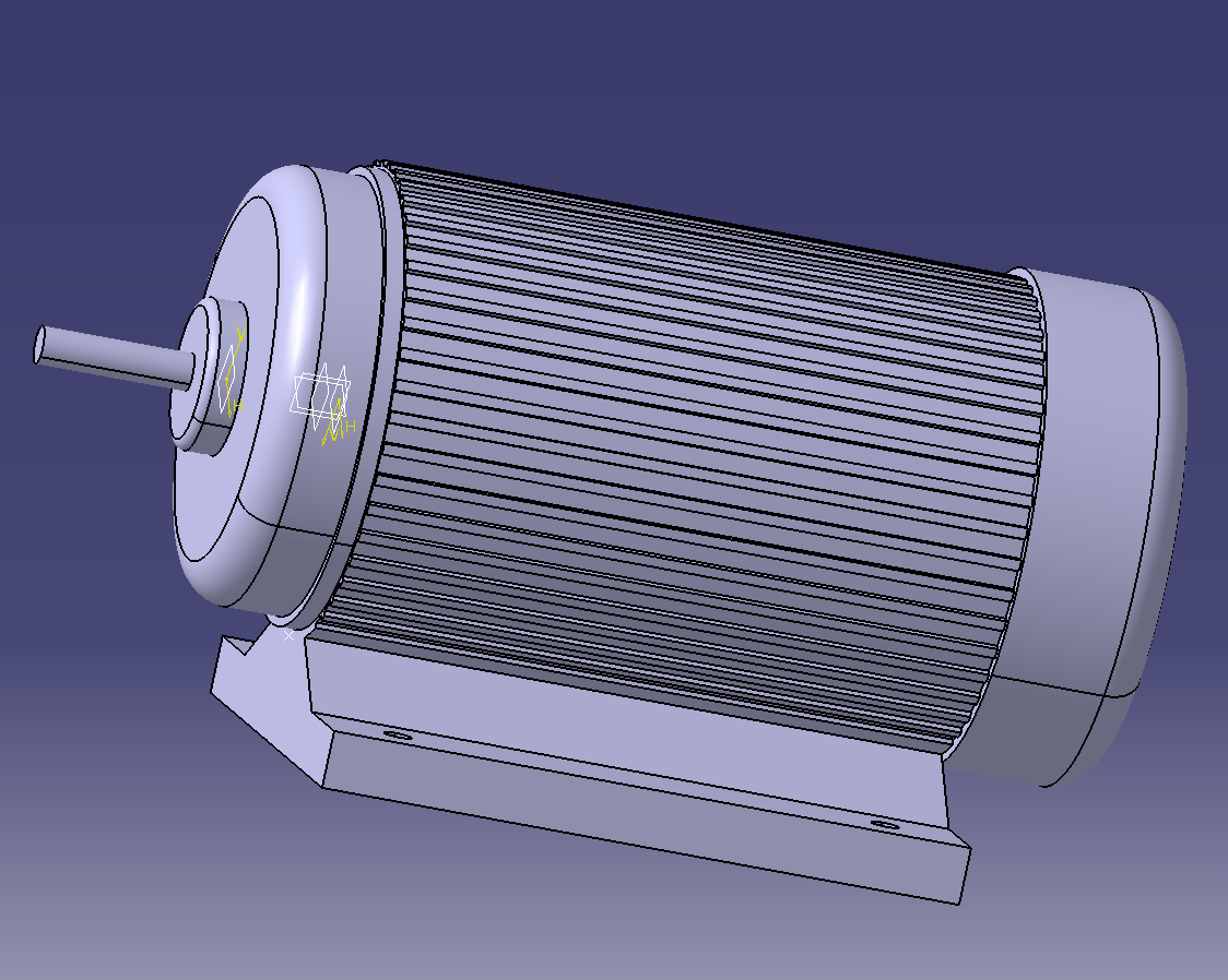 CATIA电机三维建模