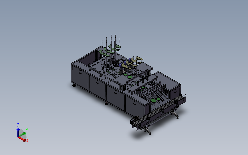 酸奶灌装机（液体定量灌装机）3D模型SolidWorks三维设计图