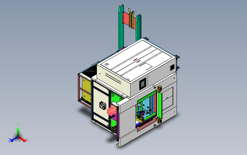 塑料热熔气动通用设备 3D模型SolidWorks三维设计图