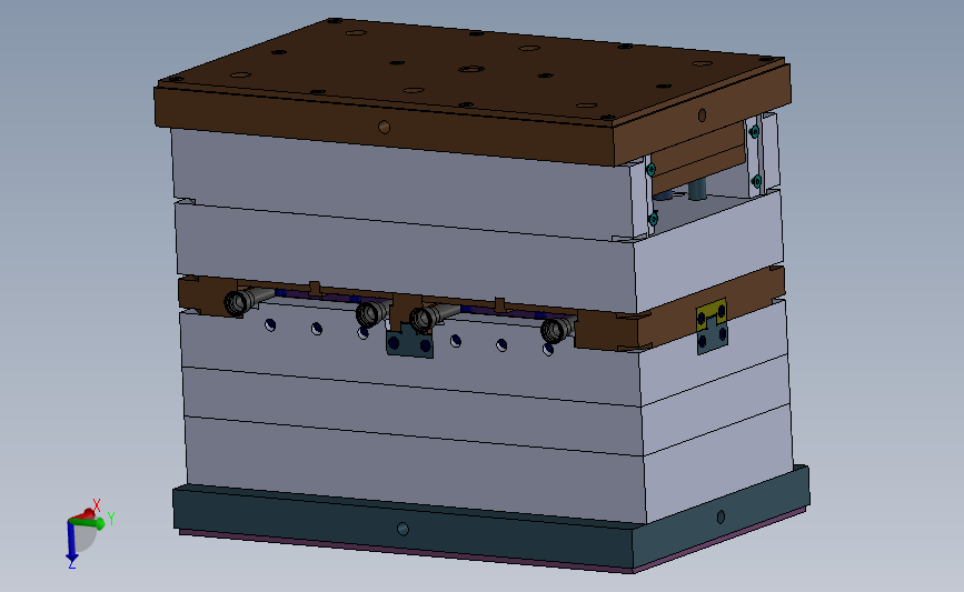 塑料注射模具3D模型SolidWorks三维设计图